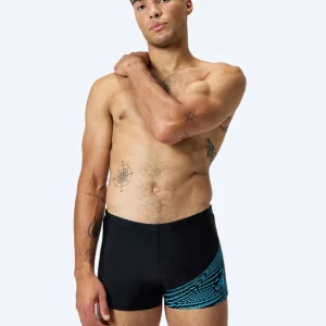 Speedo aquashorts för herr - Medley Logo - Svart/Ljusblå