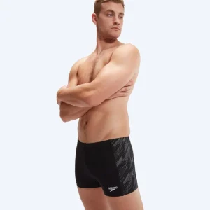 Speedo aquashorts för herr - Hyperboom Panel - Svart/vit