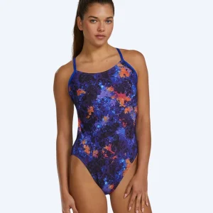 TYR baddräkt för dam - Durafast Elite Cutoutfit - Lila/orange